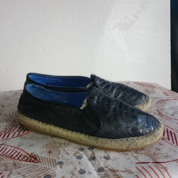 Jeffrey Campbell Ibiza Slip on Espadrille Loafer 6.5M Croc Embossed Beach wear - Picture 6 of 7